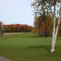 Fox Meadow: view from 18th green looking back to the fairway