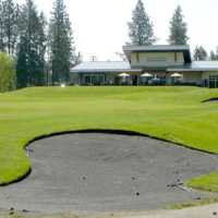 A view of the clubhouse at Christina Lake Golf Club