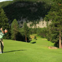 Castlegar GC: Teeing off on no. 2