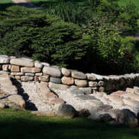 Kokanee Springs: the stairs from 17th teebox