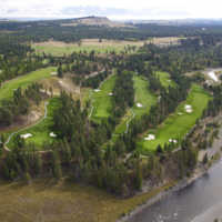 Bootleg Gap Golf - Aerial view of the back nine