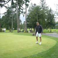 A view of the putting green at Arrowsmith Golf & Country Club
