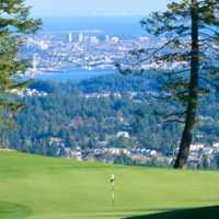 A view of the 14th green at Bear Mountain Golf and Country Club - Mountain Course