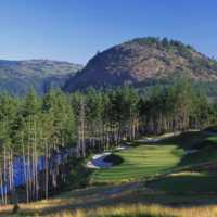 A view of the 16th hole at Bear Mountain Golf and Country Club - Mountain Course