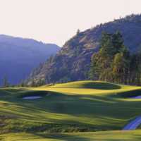A view of hole #15 at Bear Mountain Golf and Country Club - Mountain Course